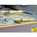Aber Models Tow cables & track cable with brackets used on Tiger I, King Tiger & Panther 1:16 (16030)