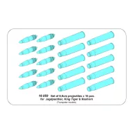   Aber Models Set of 8,8cm projectiles for Jagdpanther, King Tiger & Nashorn 1:16 (16 059)