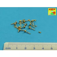   Aber Models Wing nuts with turned bolt x 12 pcs. 1:16 (16105)