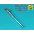 Aber Models Barrel for German 75 mm PaK 40 gun without muzzle brake 1:16 (16 L-29)