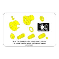   Aber Models Early muzzle brake to barrels in Pz.IVH Stug.IIIG or early PaK 40 1:16 (16 L-31)