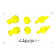   Aber Models Set of barrel's tips for two German machine guns MG 42 1:16 (16 L-33)