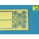 Aber Models Feifel air cleaners tubes for early Tiger I, Ausf.E 1:35 (35 A127)