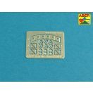 Aber Models Soviet smoke Discharges system for BMP-1 902V Tucha with rack 1:35 (35 A128)