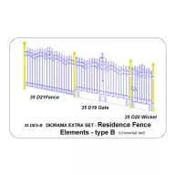   Aber Models Residence Fence Elements - type B 1:35 (35 DES-B)
