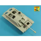 Aber Models German StuK.40 L/48 7,5 cm Barrel with middle muzzle brake for Stug.III, Ausf G middle 1:35 (35 L-059N)