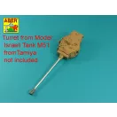 Aber Models 105mm D1504 L/44 barrel with muzzle brake for Sherman M51 1:35 (35 L-120)