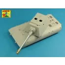 Aber Models 150mm Barrel with muzzle brake for German E-100 Heavy Tank Krupp Turret 1:35 (35 L-261)