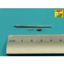 Aber Models 25mm M242 Bushmaste rribbed chain gun barrel &7,62mm M240 machine gun barrel used on late M2A3 Bradley or LAV-25 1:35 (35 L-292)