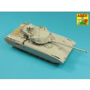 Aber Models Armament for Russian Main Battle Tank T-14 ARMATA barrel for 125 mm 2A82-1M cannon &barrel for 12,7 mm Kord AA MG 1:35 (35 L-314)