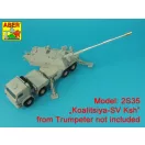 Aber Models 152mm 2A88 barrel to Russian 2S35-1 SPH MSTA-S Koalitsiya-SV 1:35 (35 L-350)