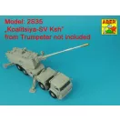 Aber Models 152mm 2A88 barrel to Russian 2S35-1 SPH MSTA-S Koalitsiya-SV 1:35 (35 L-350)