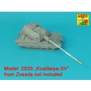 Aber Models 152mm 2A88 barrel to Russian 2S35-1 SPH MSTA-S Koalitsiya-SV 1:35 (35 L-350)