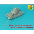 Aber Models 152mm 2A88 barrel to Russian 2S35-1 SPH MSTA-S Koalitsiya-SV 1:35 (35 L-350)