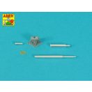 Aber Models 90 mm barrel Y-Shaped Muzzel Brake with mantlet for M47 1:35 (35 L-359)