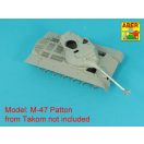Aber Models 90 mm barrel Y-Shaped Muzzel Brake with mantlet for M47 1:35 (35 L-359)