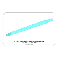   Aber Models Only barrel: 76 mm without muzzle brake for Sherman M4A3E8 1:35 (35 L-360)