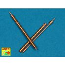 Aber Models Set of 2 barrels for Japan Type 3 MG 1:32 (A32 013)