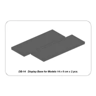   Aber Models DISPLAY BASE FOR MODELS 14 x 6 cm x 2 pcs.  (DB-14)