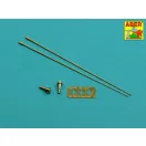 Aber Models Set of 2 NATO antennas with mount bases (R-44)