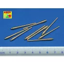 Aber Models Set of 9 pcs 406 mm short barrels for North Carolina 1:350 (RE-350 L06)