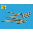 Aber Models 16 pcs 102 mm Q.F. Mk.XVI barrels 1:350 (RE-350 L28)