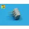 Aber Models Set of 16 pcs 102 mm type BL Mk.IX barrels for Royal Navy 1:350 (RE-350 L33)