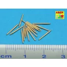 Aber Models Set of 16 pcs 102 mm type BL Mk.IX barrels for Royal Navy 1:350 (RE-350 L33)