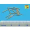 Aber Models Set of 14 pcs 152 mm barrels for Kongo 1:350 (RE-350 L36)