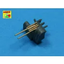 Aber Models Set of 8 pcs 127 mm barrels with recoil for japan ships 1:350 (RE-350 L37)