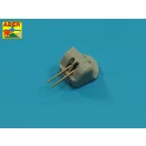 Aber Models 12 pcs 100mm barrels for French ships 1:350 (RE-350 L41)