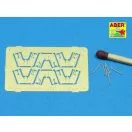 Aber Models 6 pcs 4 cm Flak 28 barrels with shields 1:350 (RE-350 L46)
