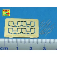   Aber Models 16 pcs 2cm barrels for Flakvierling 38 1:350 (RE-350 L47)
