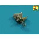 Aber Models 16 pcs 2cm barrels for Flakvierling 38 1:350 (RE-350 L47)