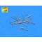 Aber Models Set of 20 pcs 37mm/54 breda gun barrels 1:350 (RE-350 L68)