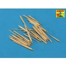 Aber Models Barrels for Aircraft Carrier Graf Zeppelin: 150mm x 16 105mm x 12 1:350 (RE-350 L73)