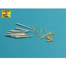 Aber Models Barrels set for German WWI Battleships: König Grosser Kurfürst Markgraf Kronprinz 305mm x 10, 150mm x 14, 88mm x 10 1:350 (RE-350 L74)