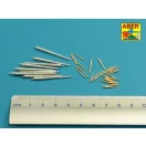 Aber Models Barrels set for German WWI Battleships: König Grosser Kurfürst Markgraf Kronprinz 305mm x 10, 150mm x 14, 88mm x 10 1:350 (RE-350 L74)