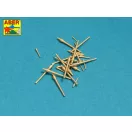 Aber Models Barrels set for Russian Cruisier Varyag: 152mm x 12 75mm x 12 47mm x 10 37mm x 2 1:350 (RE-350 L76)