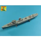 Aber Models Set of barrels for Polish Destroyer Blyskawica 102mm x 8 40mm x 4 20mm x 4 1:400 (RE-400-L11)