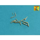 Aber Models Set of barrels for Polish Destroyer Blyskawica 102mm x 8 40mm x 4 20mm x 4 1:400 (RE-400-L11)