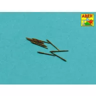   Aber Models Set of 9 pcs 152 mm barrels for ships Richelieu,Jean Bart 1:700 (RE-700 L03)