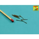 Aber Models Set of 9 pcs 152 mm barrels for ships Richelieu,Jean Bart 1:700 (RE-700 L03)