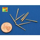 Aber Models Set of 8 pcs 381mm long barrels for turrets without antiblast covers ships Hood 1:700 (RE-700 L08)