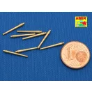 Aber Models Set of 8 pcs 381mm short barrels for turrets with antiblast covers ships Hood 1:700 (RE-700 L09)