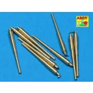 Aber Models 9 pcs 406 mm long barrels for North Carolina 1:700 (RE-700 L11)