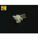 Aber Models Set of 18 pcs 20 mm L/65 C/38 gun barrels for German war ships 1:700 (RE-700 L39)