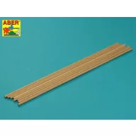 Aber Models Wood round rods 4mm length 250mm x 8 pcs. (WR4)