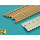 Aber Models Wood round rods 4mm length 250mm x 8 pcs. (WR4)