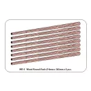 Aber Models Wood round rods 4mm length 250mm x 8 pcs. (WR4)
